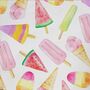 Ice Cream Lollies Gift Wrapping Paper Roll Or Folded, thumbnail 2 of 3