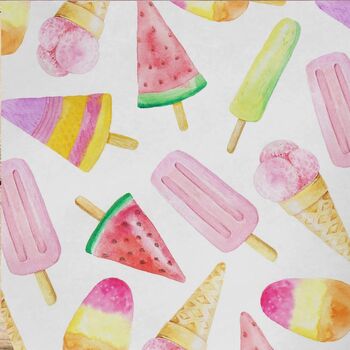 Ice Cream Lollies Gift Wrapping Paper Roll Or Folded, 2 of 3