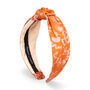 Spring Orange And Pink Knot Headband, thumbnail 1 of 5