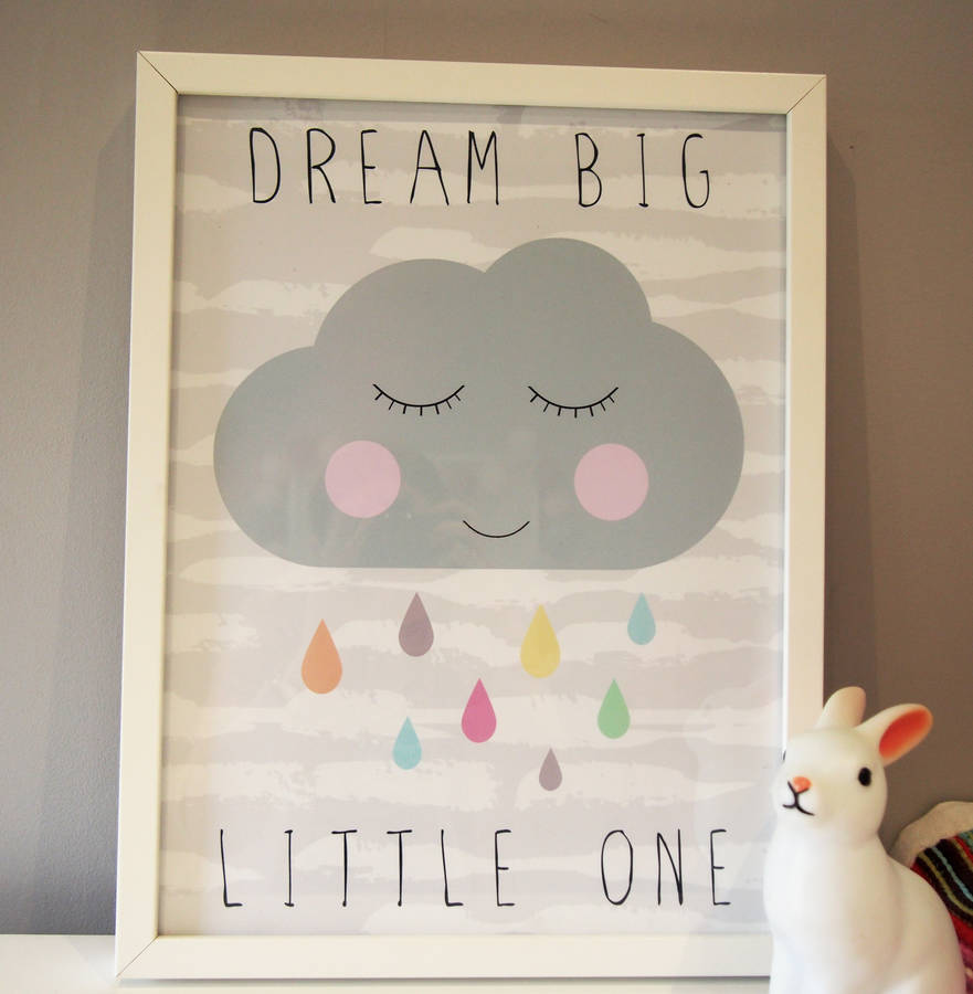 cloud nursery print by a bird & a bee | notonthehighstreet.com