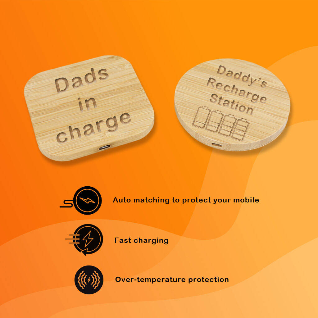 Personalised Wireless Phone Charger, 1 of 6