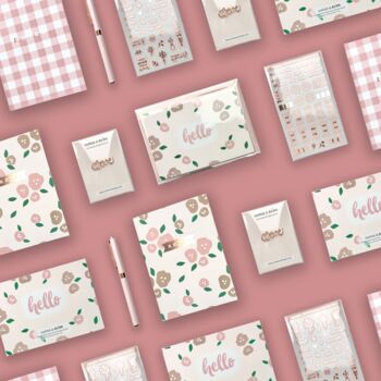 Blush Floral Stationery Box, 10 of 10