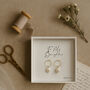 Freshwater Pearl Hoop Earrings ‘Olivia’ – Gold Or Silver Minimalist Bridal Earrings, thumbnail 5 of 9