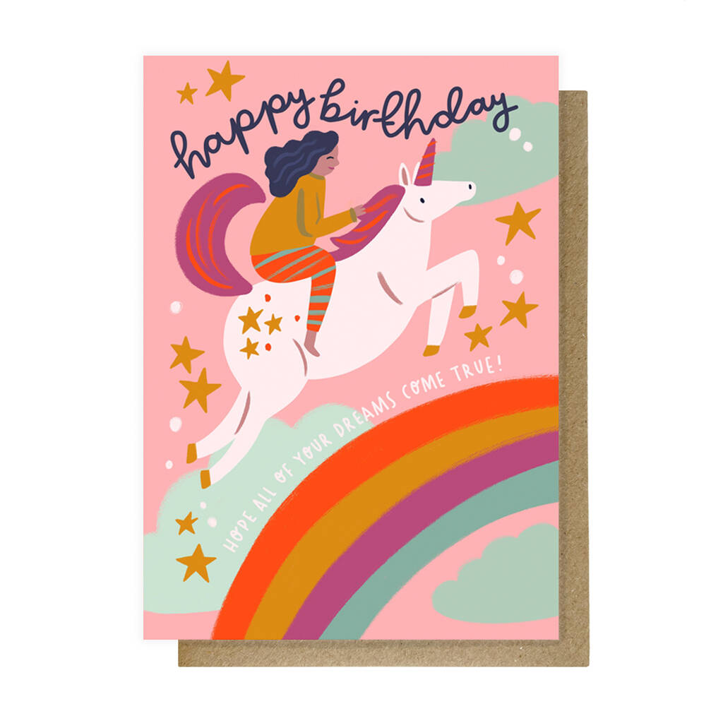 Unicorn Birthday Card By Lauren Radley LTD | notonthehighstreet.com