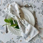 Luxury Heavy Linen Feel Napkin Sets Christmas Doves Of Peace, thumbnail 2 of 5