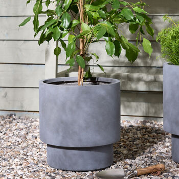 Noma Grey Footed Planter, 3 of 10