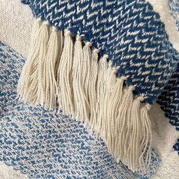 Berber Grainy Blue Throw, 3 of 3