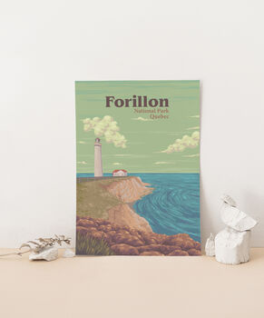 Forillon National Park Quebec Canada Travel Poster, 3 of 8