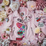 Personalised Hand Painted Faux Leather Jacket Pink, thumbnail 7 of 12