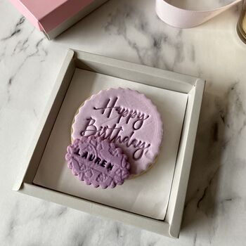 Birthday Letterbox Personalised Vanilla Cookie, 2 of 12