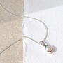 June Birthstone Pearl Silver/Gold Charm Necklace, thumbnail 1 of 12