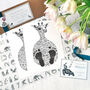 Personalised Baby Giraffe Footprint Kit, thumbnail 1 of 5