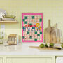 Olives And Feta Cheese Colourful Art Print, thumbnail 2 of 3