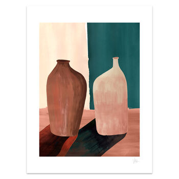 Bold Minimalist Contrast Vase Print, 2 of 8