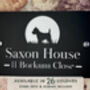 Personalised Scottie/West Highland Terrier Dog Design House Number Sign Acrylic, thumbnail 1 of 5