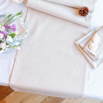 Chambray Country Cotton Table Runner, 4 of 8