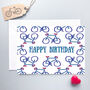 Happy Birthday Bike Card, thumbnail 1 of 2