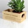 Personalised Mother's Day Mini Wooden Crate Organiser, thumbnail 1 of 4