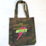 Camo Mother Lightning Bolt Tote Personalised, thumbnail 2 of 3