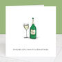 White Wine Christmas Card, thumbnail 1 of 2