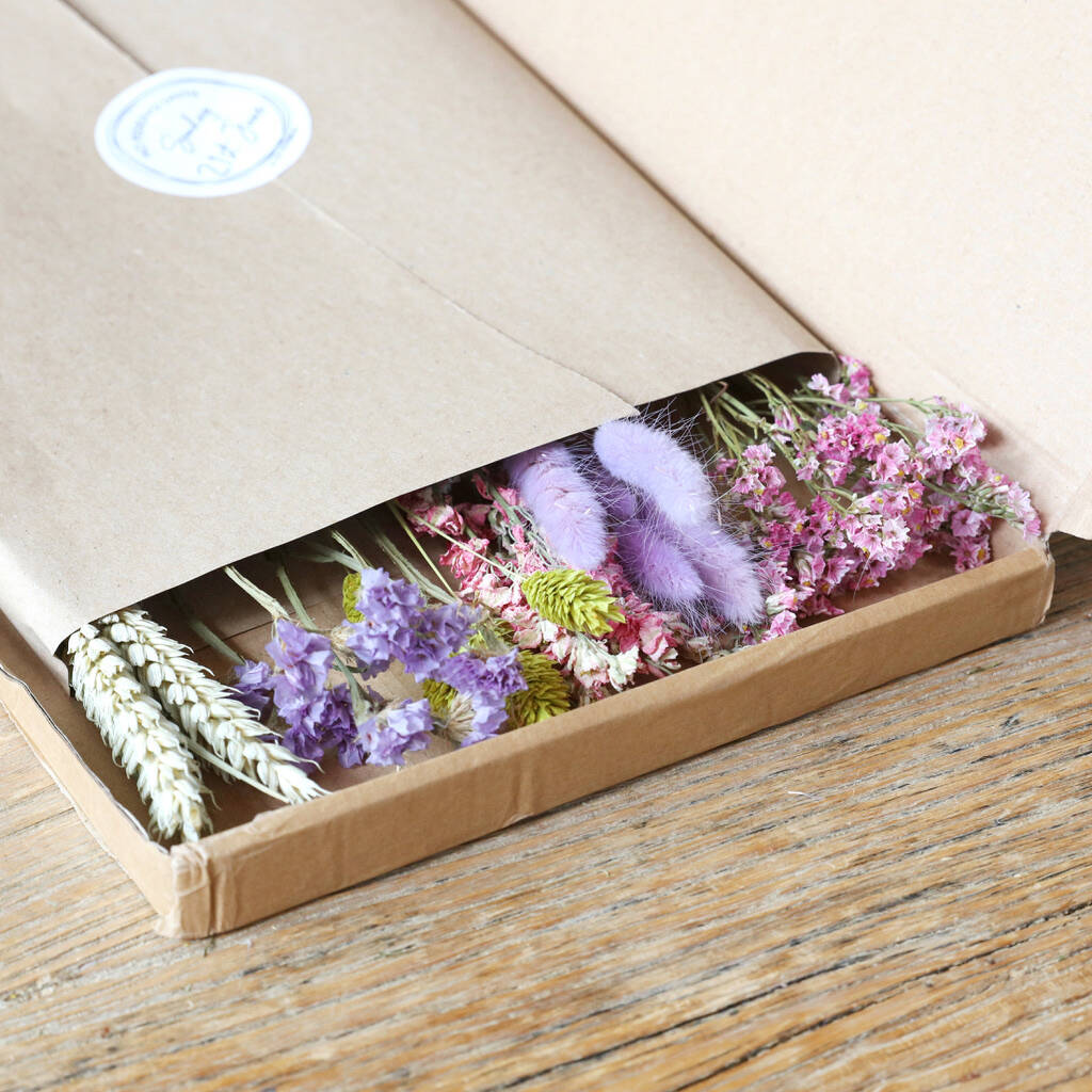 Wilderflower Bright Cut Dried Flowers Letterbox Gift By Lisa Angel ...