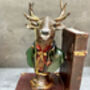 Set Of Elegant Suited Deer Bookends Novelty Décor Gift, thumbnail 7 of 12