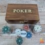Wooden Mini Game Night Poker Set, thumbnail 1 of 7
