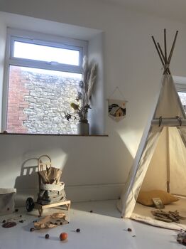 Organic Cotton And Bamboo Teepee Playtent, 3 of 7
