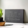 Personalised Welly Boot Family Slate For Three, thumbnail 3 of 3