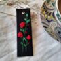 Bookmark With Hand Embroidered Red Rose, thumbnail 6 of 7