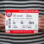 Personalised Football Ticket Card For Dad, thumbnail 6 of 6