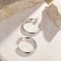 Flow Open Hoop Earrings, thumbnail 7 of 9