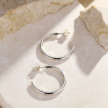 Flow Open Hoop Earrings, 7 of 9