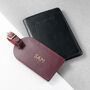 Personalised Foiled Leather Luggage Tag, thumbnail 3 of 12