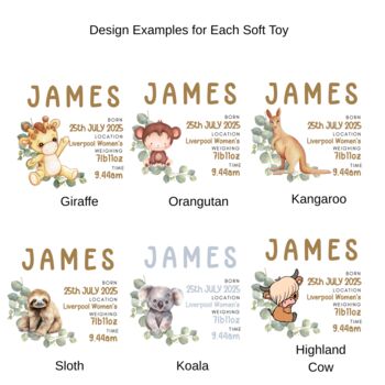 Baby Birth Giraffe Soft Toy, 2 of 8