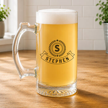 Personalised Initial Beer Mug Gift, 2 of 2