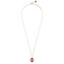 Beatrice Oval Gemstone Necklace Rose Gold Plated Silver, thumbnail 8 of 12