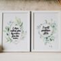 Isaiah Bible Verse Set Of Two Prints, thumbnail 2 of 7