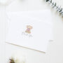 Thank You Card Set Of 10 Blooming Bear, thumbnail 3 of 4