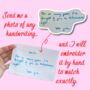 Wedding Memorial Patch With Handwritten Message, thumbnail 2 of 8