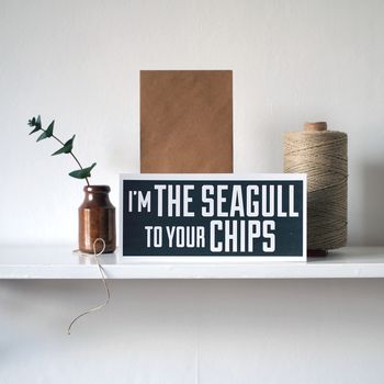 I'm The Seagull To Your Chips Flat Card, 3 of 6