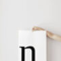 Personalised Bold Lowercase Initial Wall Print, thumbnail 4 of 4