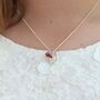 Mini Open Heart Necklace In A Variety Of Colours, thumbnail 3 of 12