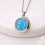 Stainless Steel Crushed Opal Living Locket, thumbnail 1 of 10