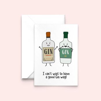 'Gin Wag' Card For Friend, 2 of 4