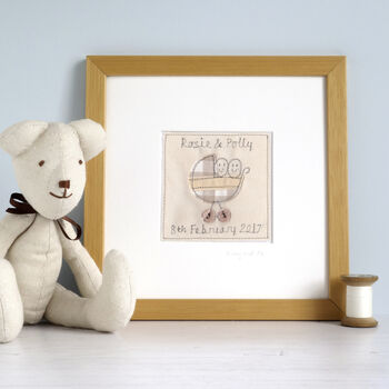 Personalised New Baby Twins Picture Gift, 4 of 12