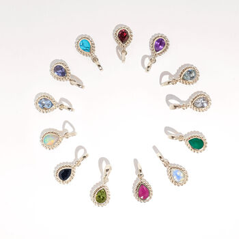 August Birthstone Peridot Sterling Silver Huggie Hoop Earrings, 6 of 11