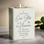 Personalised Our Star In Heaven Tea Light Holder, thumbnail 2 of 2