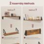 Floating Wall Shelves Set Organising Racks, thumbnail 6 of 7