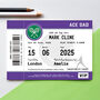 Personalised Tennis Ticket Card For Dad, thumbnail 1 of 3
